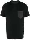 Prada Embroidered Logo T-shirt In 黑色