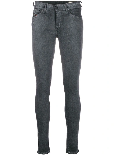 Diesel Slandy 069jv Skinny Jeans In Grey