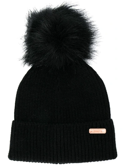 Barbour Mallory Pom Beanie In 黑色
