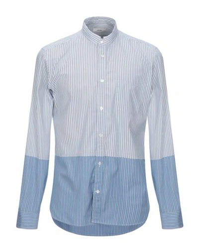 Mauro Grifoni Striped Shirt In Blue