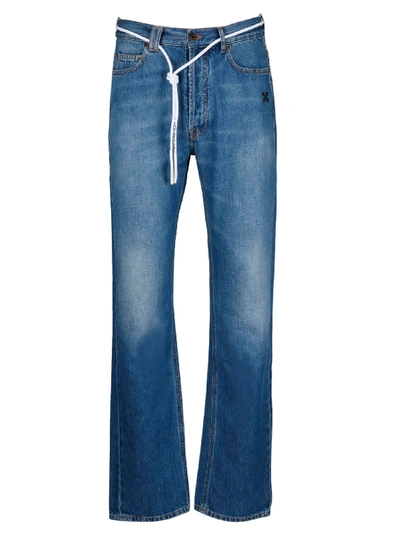 Off-white Blue Cotton Jeans