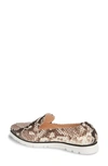 Agl Attilio Giusti Leombruni Micro Pointed Toe Loafer In Grey Multi Snake Print