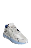 Adidas Originals Nite Jogger Sneaker In Off White/ Glow Blue