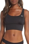 Nike Essential Midkini Top In Black