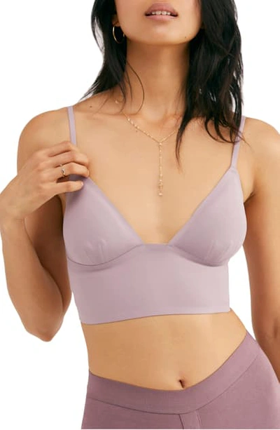 Free People Intimately Fp Sage Longline Bralette In Light Purple