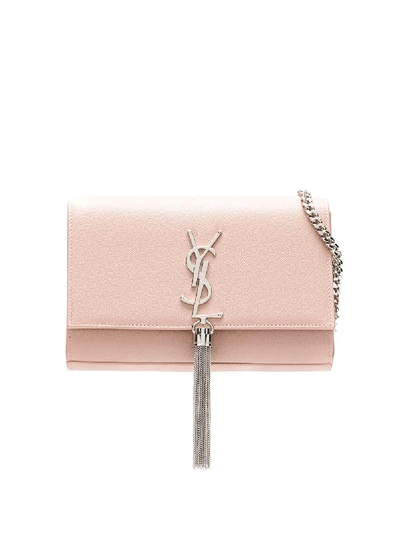Saint Laurent Kate Leather Bag In Pink