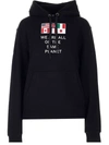 BURBERRY BURBERRY WOMEN'S BLACK COTTON SWEATSHIRT,8025449 XS