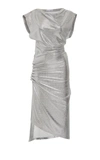 Rabanne Robe Mid Lenght Dress In Silver