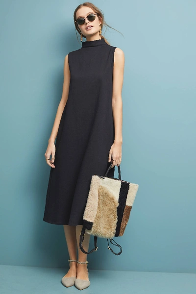 Velvet By Graham Spencer Fiona Knit Mock Neck Tunic In Black ModeSens