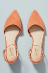 Seychelles Ankle Strap Flats In Orange