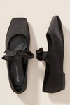 Jeffrey Campbell Bow Square-toed Flats In Black