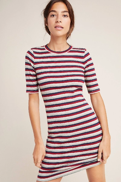 Stateside Ribbed Tee Dress In Assorted