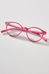 Eyebobs Case Closed 49mm Round Reading Glasses In Pink