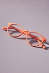 Eyebobs Case Closed 49mm Round Reading Glasses In Orange
