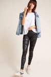 Spanx Camo-print Faux-leather Leggings In Black