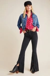 7 FOR ALL MANKIND 7 FOR ALL MANKIND HIGH-RISE FRAYED KICK FLARE JEANS,4122046420060