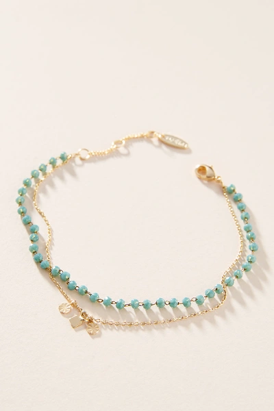 Serefina Elena Layered Bracelet In Blue