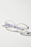The Book Club Women's Al The Chemist Round Blue Light Glasses, 52mm In Lilac