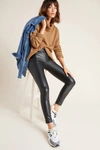 Velvet By Graham & Spencer Berdine Faux Leather Leggings In Black