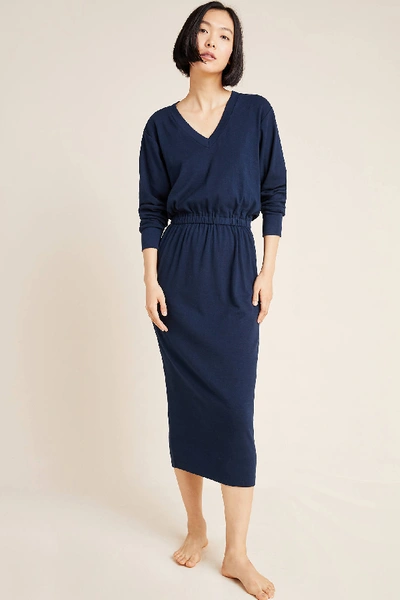 Stateside Betty Ribbed Maxi Dress In Blue