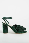 Loeffler Randall Camellia Knotted Heels In Green
