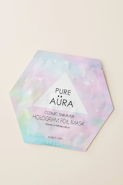 Pure Aura Perk Cosmic Shimmer Foil Sheet Mask In Pink