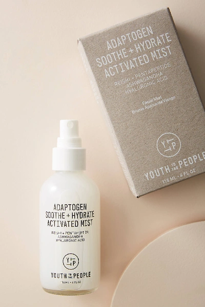 Youth To The People Adaptogen Soothe + Hydrate Activated Mist With Peptides 4 oz/ 118 ml In Beige