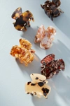 Anthropologie Speckled Mini Hair Clip Set In Beige
