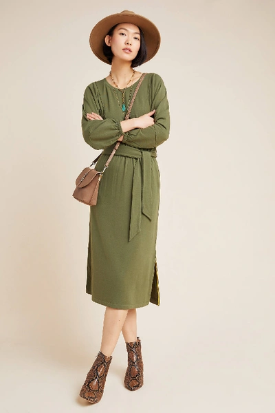 Anthropologie Thalia Midi Dress In Green