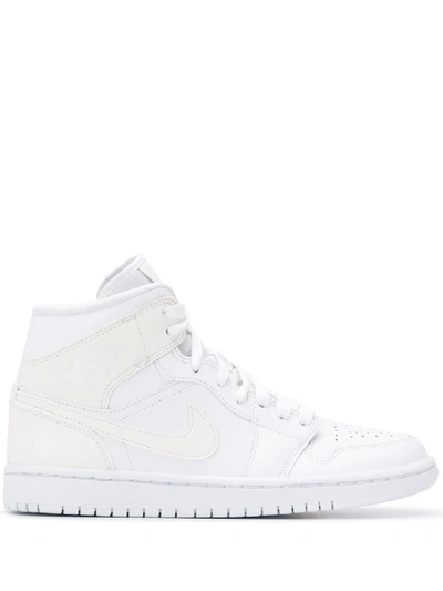 Nike Air Jordan Retro 1 Sneakers In White