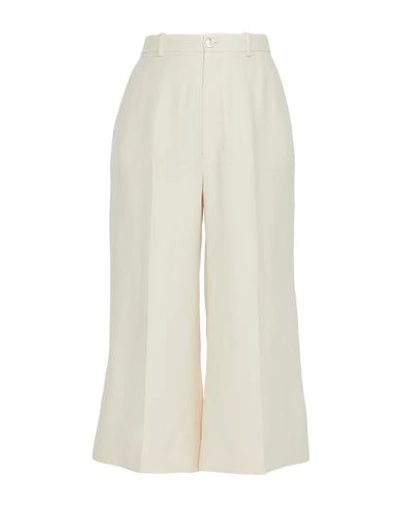 Gucci Cropped Pants & Culottes In Ivory