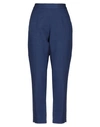 Aspesi Woman Pants Slate Blue Size 6 Cotton, Linen