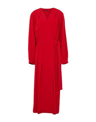 Joseph Midi Dress In Red