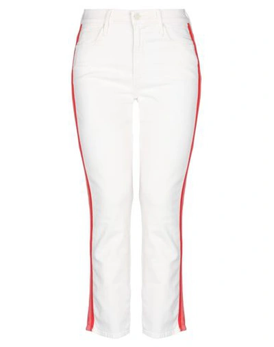 Mother Denim Pants In White