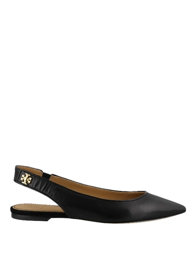 Tory Burch Kira Slingback Ballerina Shoes In Black