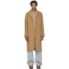 HOUSE OF THE VERY ISLANDS HOUSE OF THE VERY ISLANDS BEIGE MERINO STOCK EXCHANGE COAT