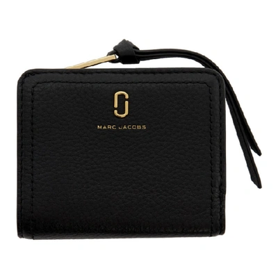 Marc Jacobs Women's The Softshot Zip Leather Wallet In Black