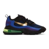 NIKE NIKE BLACK AND GOLD AIR MAX 270 REACT SNEAKERS