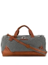 Brunello Cucinelli Weekend Holdall In Braun