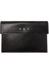 ALEXANDER MCQUEEN EMBELLISHED TEXTURED-LEATHER POUCH
