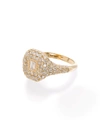 SHAY 18KT YELLOW GOLD PAVE DIAMOND RING