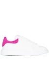 Alexander Mcqueen Raised-sole Low-top Leather Trainers In White