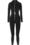 Cordova Signature In The Boot Belted Striped Ski Suit In Black