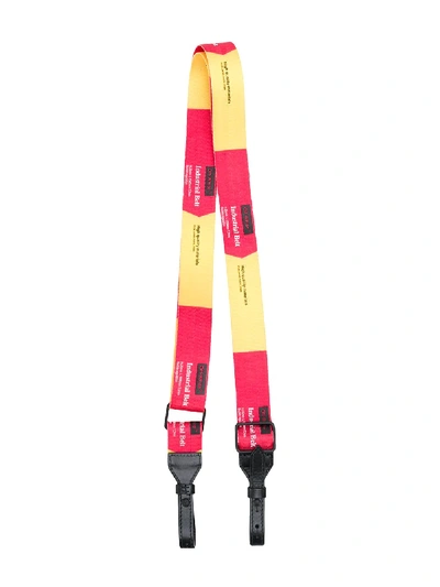 Off-white Industrial Logo Bag Strap In Red