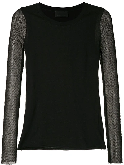 Andrea Bogosian Long Sleeves Blouse In Schwarz