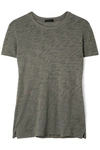 Atm Anthony Thomas Melillo Schoolboy Slub Cotton-jersey T-shirt In Green