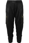 ATM ANTHONY THOMAS MELILLO SILK-SATIN TAPERED TRACK trousers