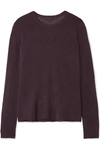 Atm Anthony Thomas Melillo Slub Pima Cotton And Modal-blend Jersey Top In Burgundy