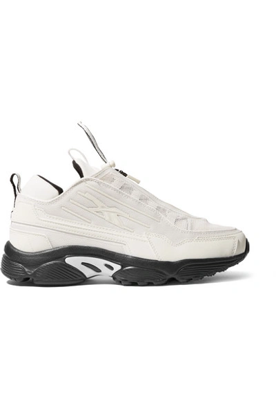 Reebok Classics Dmx Series 2200 Zip Trainers In Chalk & Black-white