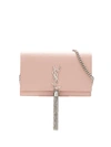 Saint Laurent Ysl Chain Wallet Mon In Pink
